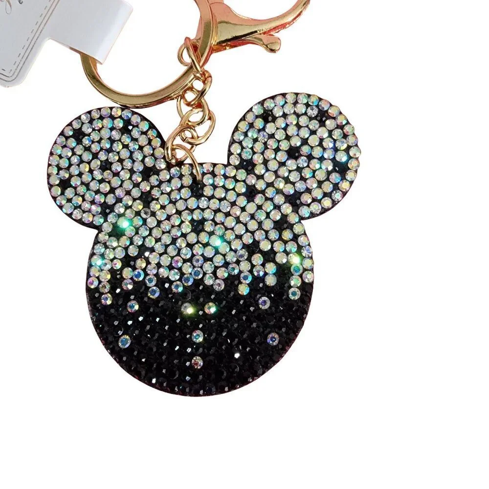 Multi-color Crystal Mickey Mouse Keychain Bag Jewelry